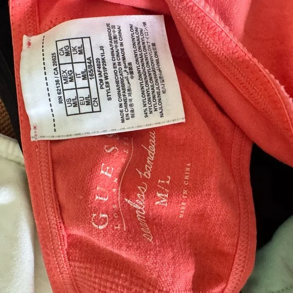 Guess Stretch Bra Bandeau Set of 7 - Picture 3 of 9